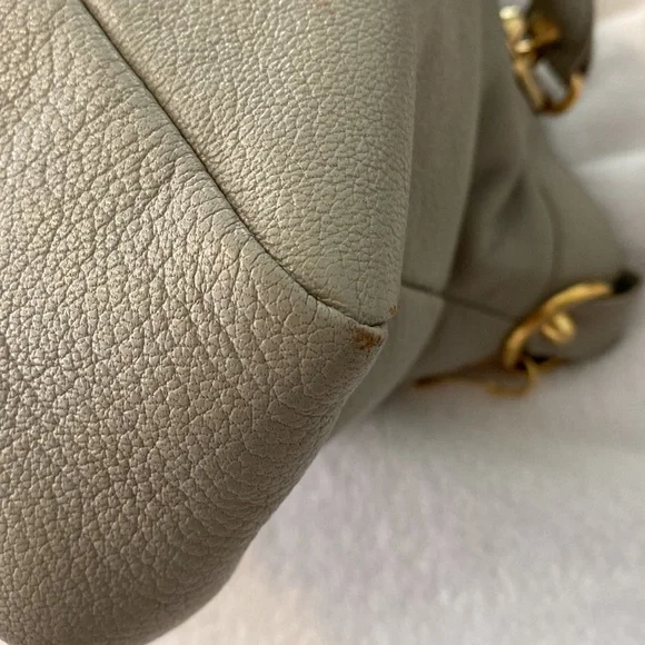 Balenciaga Gray Satchel with Gold Accents - Picture 8 of 16